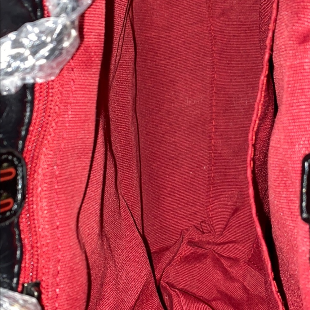 Nwt Black Patchwork Backpack Purse - image 5